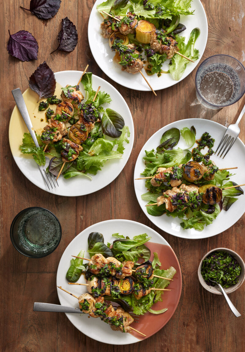 Japanilaiset vartaat perilla