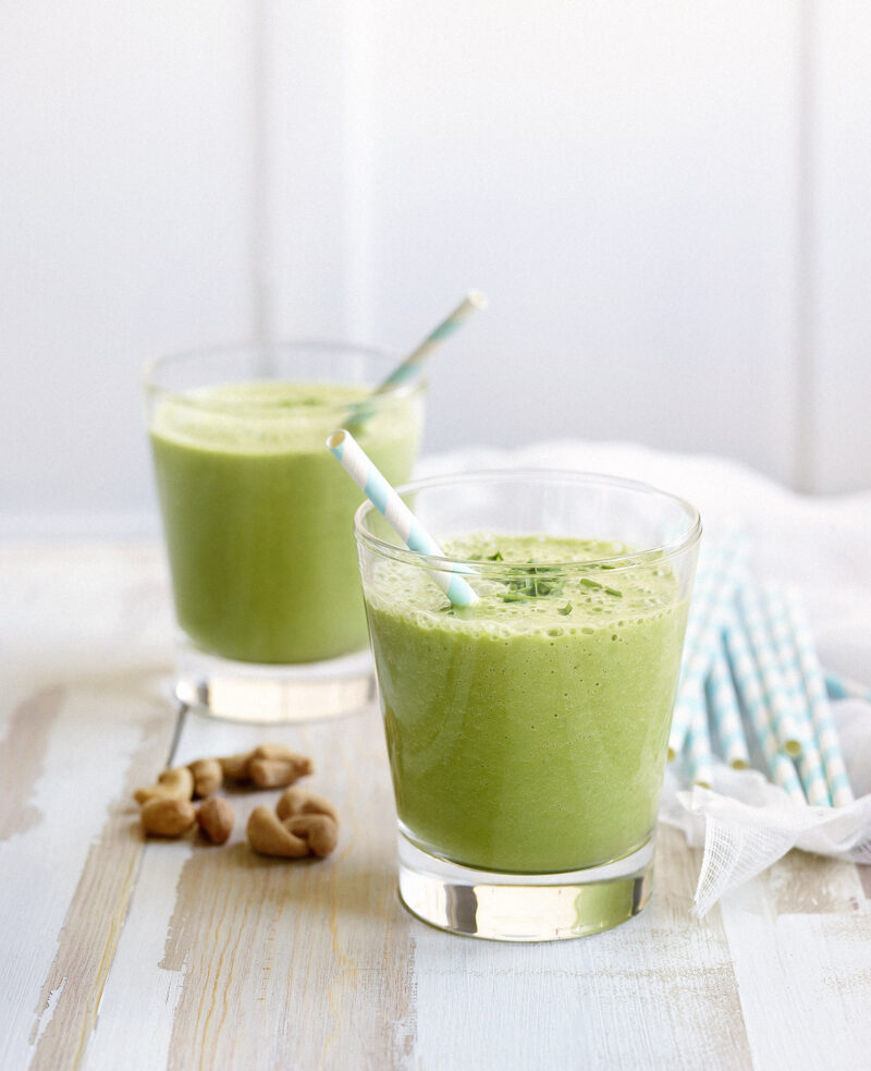 Vihersmoothie vehnänoras