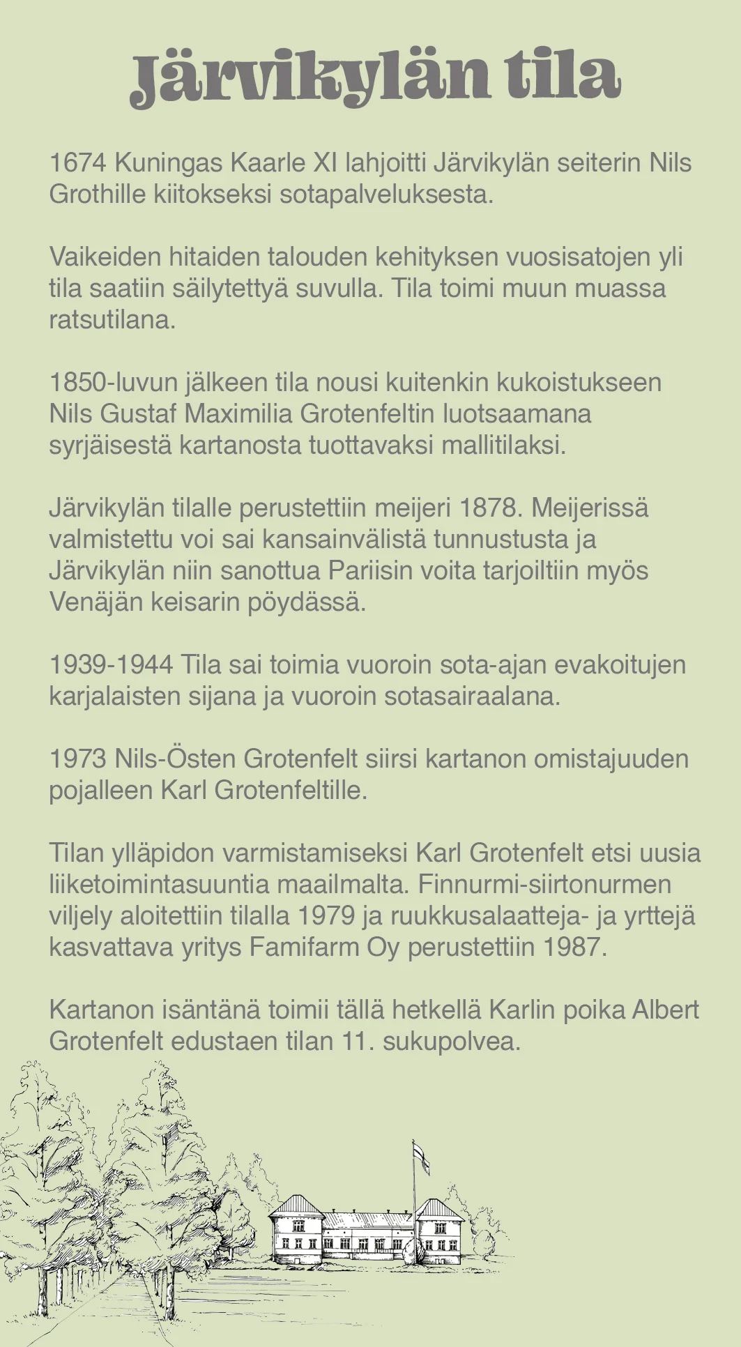 Tilan historia