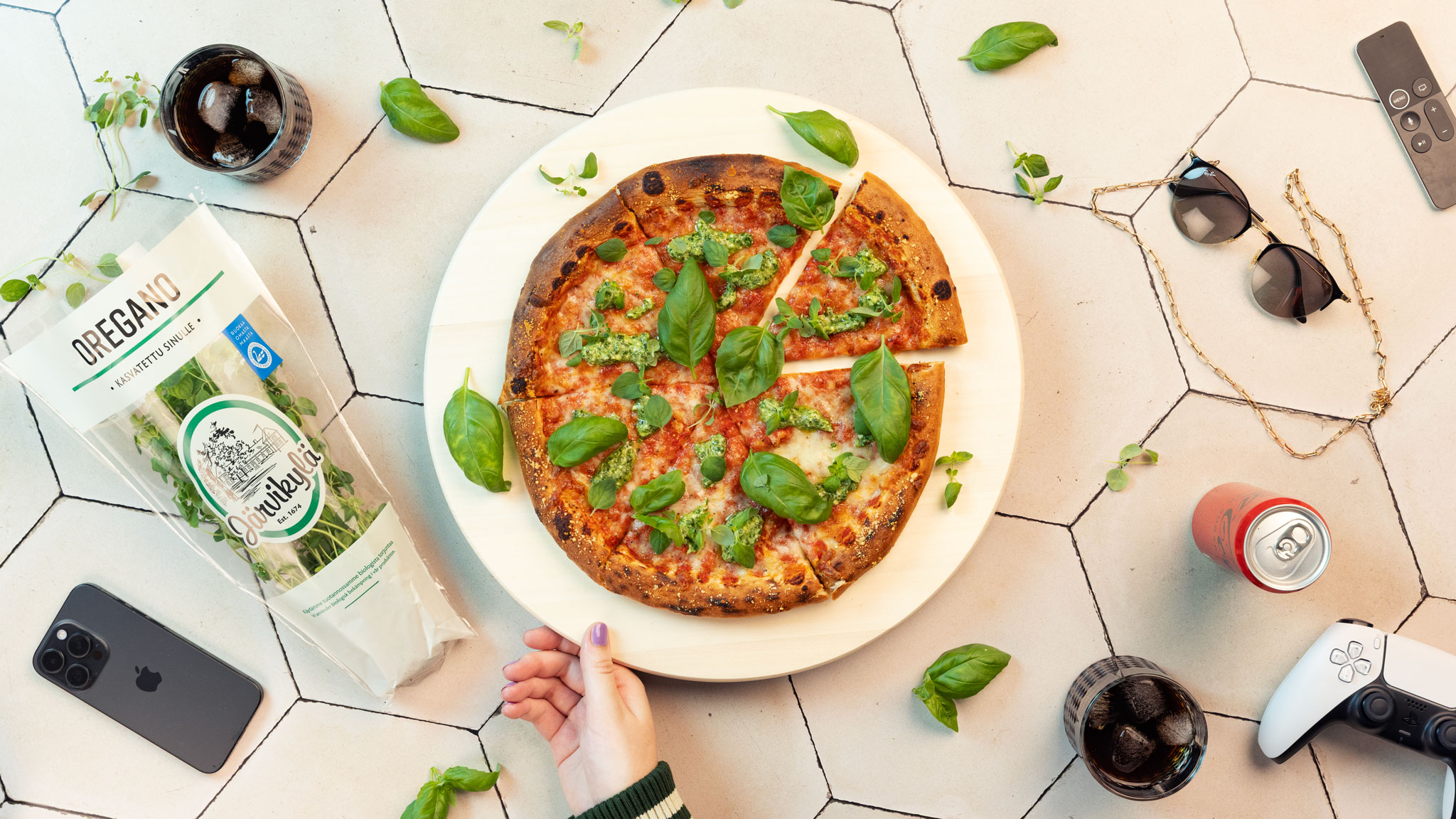 Pestokastike pizzalle
